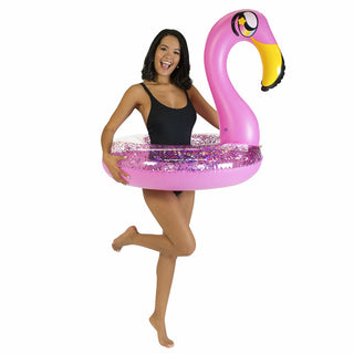 Glitter Flamingo 36" Pool Tube