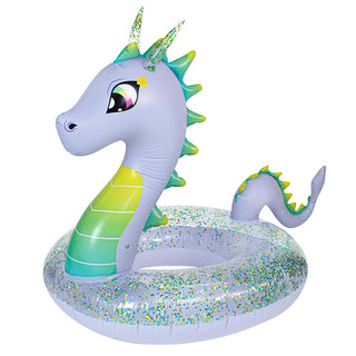 Purple Glitter Dragon 40" Pool Tube