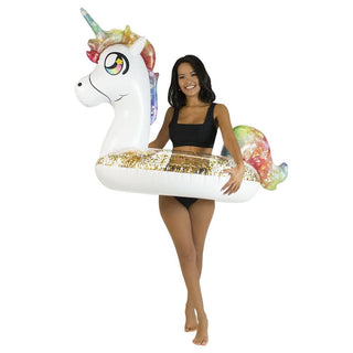 Glitter Unicorn 42" Large Pool Tube