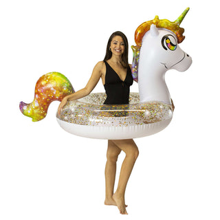 Glitter Unicorn Jumbo 48" Pool Tube