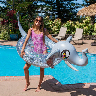 Glitter Elephant Jumbo 48" Pool Tube