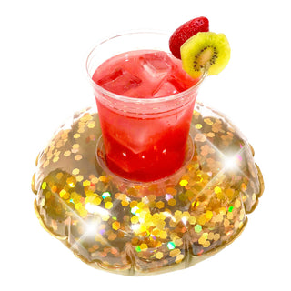 Gold Glitter Drink Float (2-Pack)