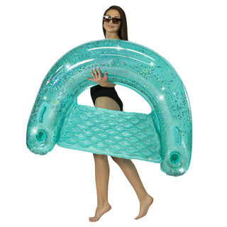 Aqua Glitter Jumbo 48" Sun Chair