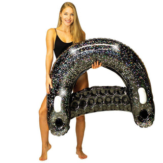 Black Onyx Glitter Jumbo 48" Sun Chair