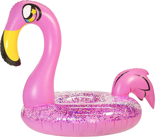 Glitter Flamingo Jumbo 48" Pool Tube