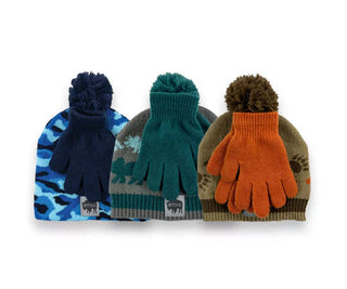 6-Piece Kids' Hat & Glove Set (3 Hats & 3 Gloves)