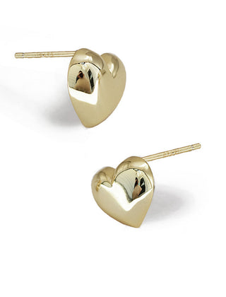 PUFFY HEART Stud Earrings