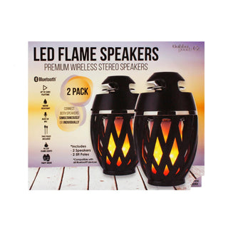 Bluetooth LED Flame Speakers (2-Pack)