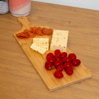 Bamboo Serving Board with Handle (2-Pack)