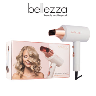 "Blowout Beauty" Compact Dryer (Rose Gold & White)