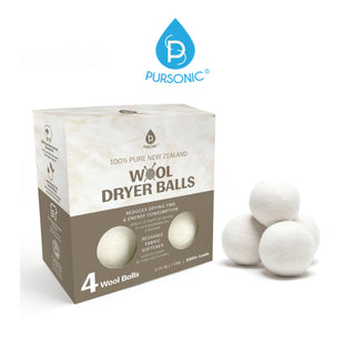 Eco-Friendly Wool Dryer Balls (4-Pack)