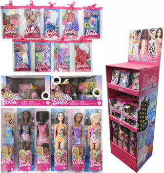 70-Piece Barbie Doll Display (Dolls Included)