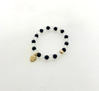 Mommy & Me - Genuine Gemstone Bracelet in "Dream" (Black)