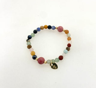 Mommy & Me - Genuine Gemstone Bracelet with Multicolored stones