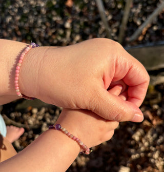 Mommy & Me - Genuine Gemstone Bracelet in "Love to Love You"