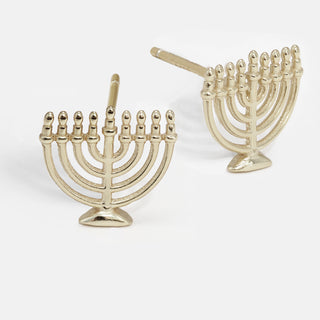 Menorah Hanukkah Earrings