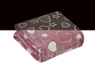 Soft & Cozy Glow in the Dark Throw - My Heart & Star