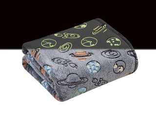 Soft & Cozy Glow in the Dark Throw - Outer Space