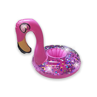 Flamingo Glitter Drink Float Set of 2