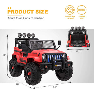 Ride-On Jeep Toy (Battery Operated) - Ages 3+