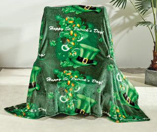 St. Patrick's Day Oversized Throw (50x70) - Festive & Cozy