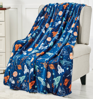 Space Adventure Oversized Ultra Soft Throw (50x70)