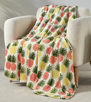 Tropical Pineapple Oversized Ultra Soft Throw (50x70)