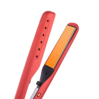 Twist Straightening Iron with Digital Display Almost Famous Hair Straightener with Twist Plates